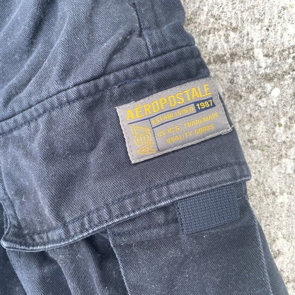 Aeropostale Men Shorts Navy Blue Cargo Cotton Shorts Size 30 A87 - Picture 6 of 8